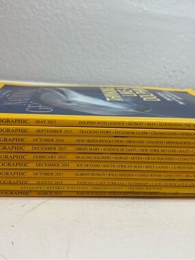 National Geographic Covers with Bold Yellow Borders